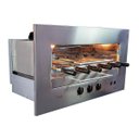 Ver imagem 2 de Churrasqueira e Forno de Pizza a Gás Glp Embutir 48 X 77 Cm Inox Não Faz Fumaça - Hope