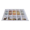 Ver imagem 5 de Bandeja Porta Notas e Moedas 40 X 31cm (5 Divisórias) - Branca