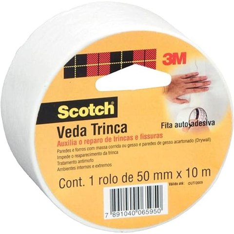 Scotch, 3m, Fita Veda Trinca, 50mm X 10m