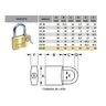 Cadeado Pado Latão Lt 60 Mm 2 Chaves Maciço Não Enferruja - 2