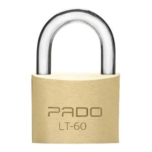 Cadeado Pado Latão Lt 60 Mm 2 Chaves Maciço Não Enferruja
