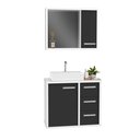 Ver imagem 2 de Conjunto Gabinete Banheiro com Cuba e Espelho Turin 60 Brpr