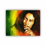 Quadro Bob Marley Reggae Cores - Tela Única - 200 x 120 cm - Preta - 1