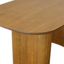 Ver imagem 6 de Conjunto de Mesa e Cadeiras Organik 6 Lugares Tampo MDF Assento Estofado Corano Preto 180cm