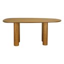 Ver imagem 4 de Conjunto de Mesa e Cadeiras Organik 6 Lugares Tampo MDF Assento Estofado Corano Preto 180cm