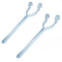 Ver imagem 1 de Kit 2 Chave de Registro para Botijão de Gás Regulador Abre Válvula de Ferro