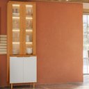 Ver imagem 1 de Paneleiro Cristaleira Bari com LED 4 Portas