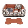 Enxoval Cama de Cachorro Impermeável Dupla Face Lola 65x50 Bolt Capuccino - 3