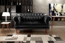 Ver imagem 2 de Sofá Chesterfield Capitonê Elisabeth Duquesa 2 Lugares - Couríssimo Preto