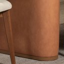 Ver imagem 7 de Mesa de Jantar Retangular para 8 Lugares Lintz 219 Cm - Canella C/ Pu Caramelo