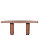 Ver imagem 2 de Mesa de Jantar Retangular para 8 Lugares Lintz 219 Cm - Canella C/ Pu Caramelo