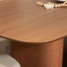Mesa de Jantar Retangular para 8 Lugares Lintz 219 Cm - Canella C/ Pu Caramelo - 6