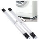 Ver imagem 1 de Suporte Moveis Com Rodinha Ajustavel Geladeira Maquina Fogao Eletrodomestico Resistente Arrasta Faxi