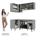 Ver imagem 7 de Armário De Cozinha Completa 265cm Cinza Nice 02 Cinza
