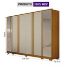 Ver imagem 5 de Guarda Roupa Casal Ares 6 Portas com Espelho Cinamomo Off-white com Cômoda Rubi 4 Gavetas Cinamomo o