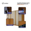 Ver imagem 6 de Guarda Roupa Casal Ares 6 Portas com Espelho Cinamomo Off-white com Cômoda Rubi 4 Gavetas Cinamomo o