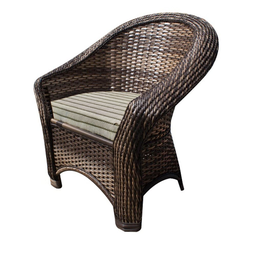 Conjunto de Sofá Fibra Sintética Bali - 1 Sofá 2L + 2 Poltronas + 1 Mesa Centro - Tecido Cabanas - 3