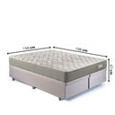 Ver imagem 3 de Base Box Baú Queen 158x198 Suede Bege com Colchão Ecoline D40 Espuma