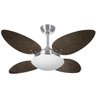Ventilador de Teto 4 Pás Pétalo Palmae Vr42 Escovado 127V Volare - 2
