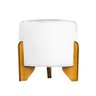 Puff Banqueta Catar Luxo Decorativo - Branco Corino - 1