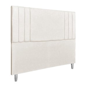 Cabeceira Casal 1,40m Viena Suede Bege Dal Poz Estofados
