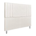 Ver imagem 1 de Cabeceira Casal 1,40m Viena Suede Bege Dal Poz Estofados