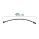 Ver imagem 3 de Engate Mangueira Flexível Inox 40cm Trançado 1/2 Entrada