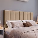 Ver imagem 2 de Cabeceira Cama King em Módulos Estofados 20cmx45cm Bege