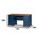 Ver imagem 5 de Escrivaninha Linz 6 Gavetas 80 X 176 X 50 Cm (a X L X P)