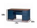 Ver imagem 5 de Escrivaninha Linz 6 Gavetas 80 X 176 X 50 Cm (a X L X P)