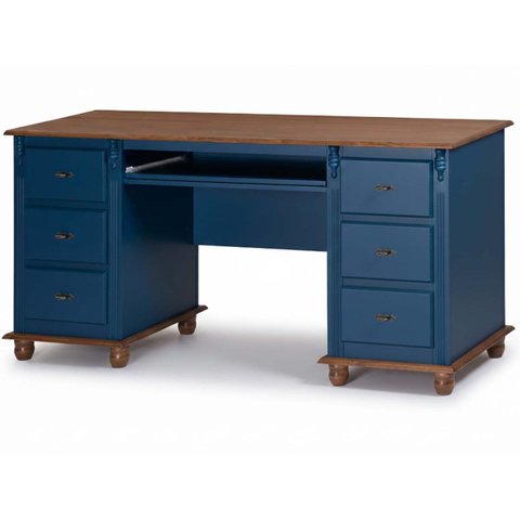 Escrivaninha Linz 6 Gavetas 80 X 176 X 50 Cm (a X L X P)