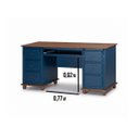 Ver imagem 4 de Escrivaninha Linz 6 Gavetas 80 X 176 X 50 Cm (a X L X P)