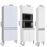 Cozinha Completa Modulada de Canto Athena 10 Módulos Branco - 7