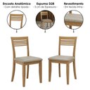 Ver imagem 6 de Mesa de Jantar 2 Bancos 2 Cadeiras Rubi Madeira Macica Taeda Freijo Festra