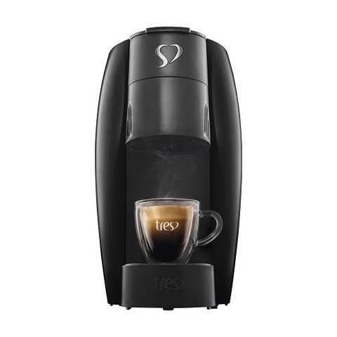 Cafeteira Elétrica Automática Espresso 3 Corações LOV Preta - 220V