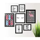 Ver imagem 1 de Kit de Quadros Decorativos Abacaxi Flamingo Los Quadros