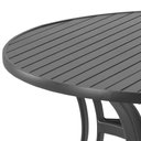 Ver imagem 4 de Mesa em Alumínio com Tampo Ripado de 150 Cm Preto