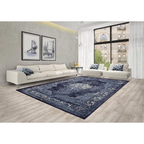 Tapete Supreme Vintage Reload Azul 2,00X3,00m São Carlos