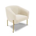 Ver imagem 6 de Cadeira Sala de Jantar Pé de Ferro Dourado Kit 2 Stella Veludo D03 - D'Rossi