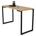 Ver imagem 2 de Conjunto Mesa de Cozinha Prattica Industrial 120cm e 2 Cadeiras Eames F02 Nature/Preto - Mpozenato