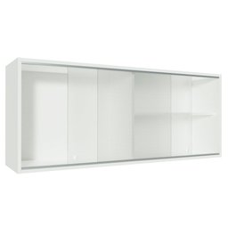 Armário de Cozinha Aéreo 100% Mdf 2 Portas de Correr de Vidro Branco Acordes Madesa - 5 Armário de Cozinha Aéreo 100% Mdf 2 Portas de Correr de Vidro Branco Acordes Madesa - 5