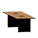 Ver imagem 5 de Mesa de Reunião Escritório 300cm x 110cm 08 Pessoas 2 Caixas para Tomadas 100% MDF Freijó com
