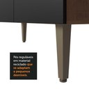 Ver imagem 3 de Armário de Cozinha Compacta Quiosque 235cm Rustic/preto Gourmet Madesa Xa Rustic/preto
