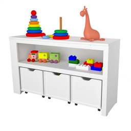 Organizador com Baús e Porta Carrinhos Alexis 100% Mdf Woodcore - 2