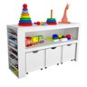 Organizador com Baús e Porta Carrinhos Alexis 100% Mdf Woodcore - 1