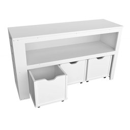 Organizador com Baús e Porta Carrinhos Alexis 100% Mdf Woodcore - 4