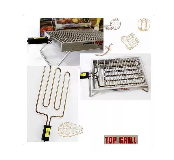 Churrasqueira Elétrica Aluminio Top Grill 1 - 220v - 4