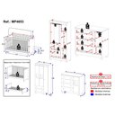 Ver imagem 4 de Quarto de Bebê Completo com Berço Americano 3 em 1 Fofura Multimóveis Mp4653 Madeirado/off White