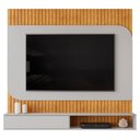 Ver imagem 5 de Painel Ripado TV 65 pol com Bancada Suspensa 150cm Ezra D05 Cedro Bali - Lyam Decor