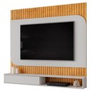 Ver imagem 2 de Painel Ripado TV 65 pol com Bancada Suspensa 150cm Ezra D05 Cedro Bali - Lyam Decor